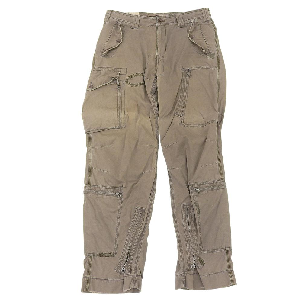 Polo Ralph Lauren Men's Cotton Patchwork Cargo Pants with Zippered Hems, Khaki, Size 34/32 Bottoms 34/32 KhakiUsed