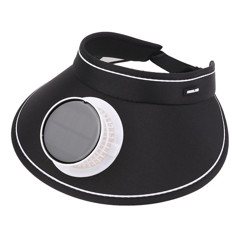 Wide Brim Sun Hat With Built-In Fan Summer Cap Outdoor Straw Visor Hat With Solar/Usb Powered Fan For Camping Fishing Hiking