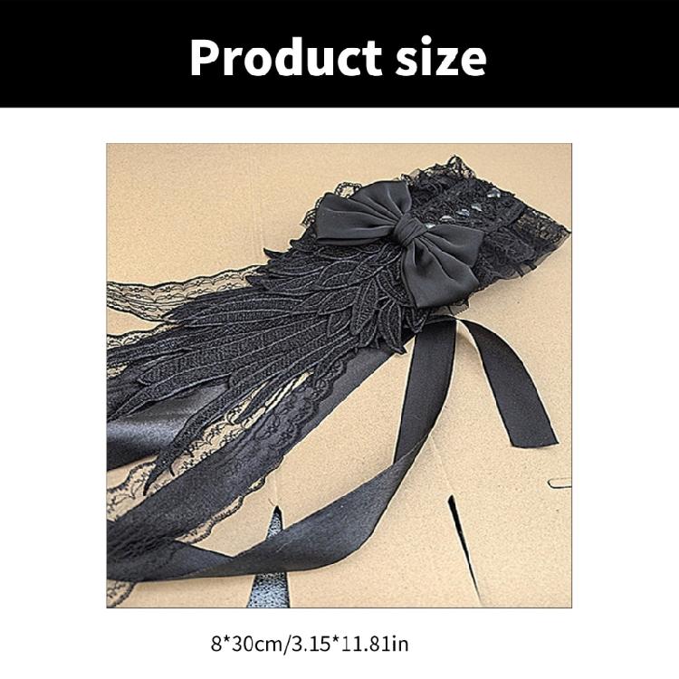 Elegant Lace Winged Headband Gothic Lolita Fashion Hairpiece Stylish Hair Ornament for Women Girls Special Occasions