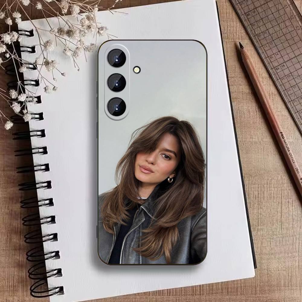 

E-emily Bader Phone Case For Samsung Galaxy A73,21,22,32,71,53,52,51,80,5G Soft Black Cover Samsung a73 5g