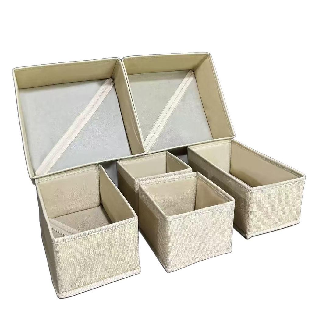 Foldable Drawer-Style Wardrobe Organizer for Clothes and Underwear - Large Capacity and Compartmented Design