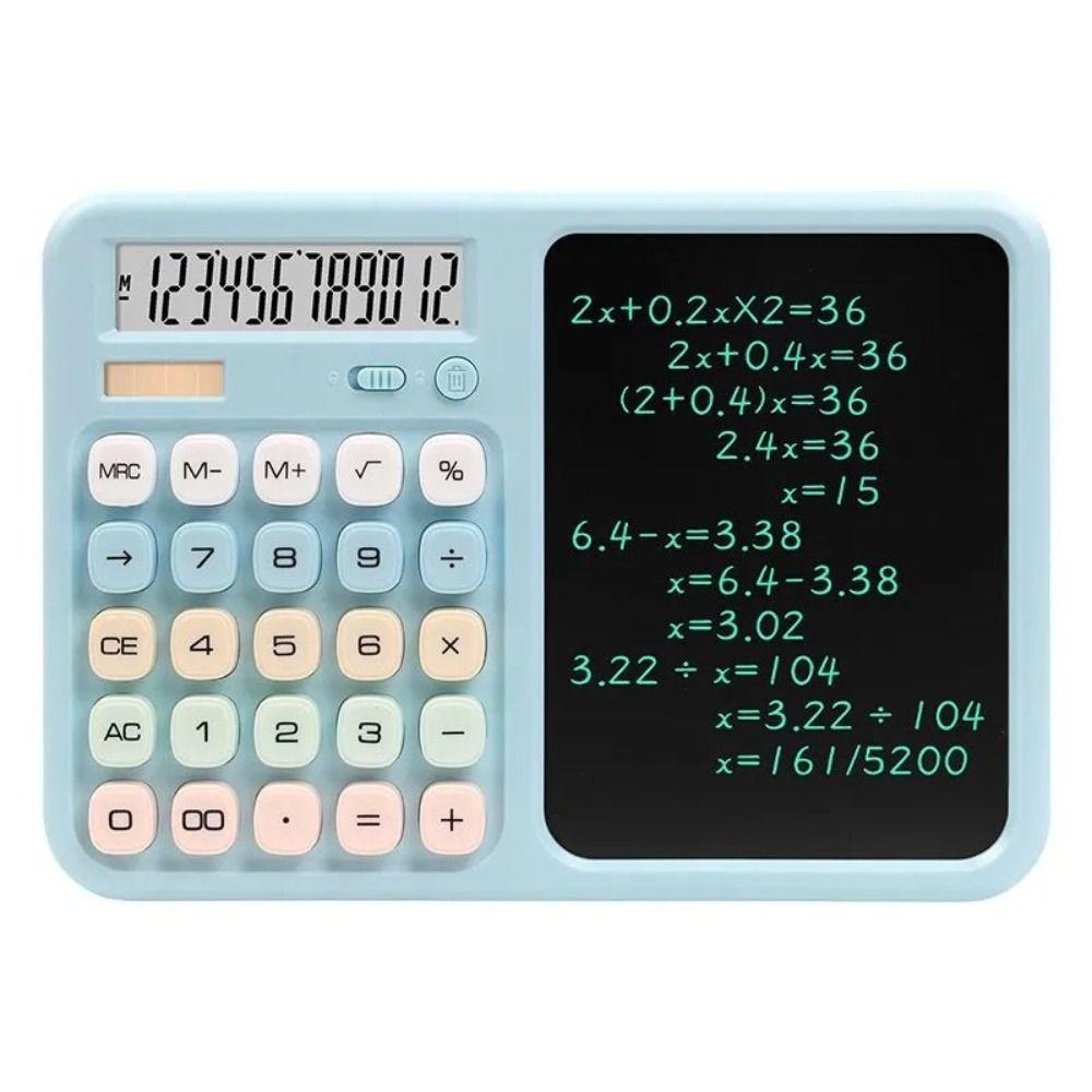 Dual Powered Writing Tablet Calculator 12 Digit Display Scientific Calculator  Student