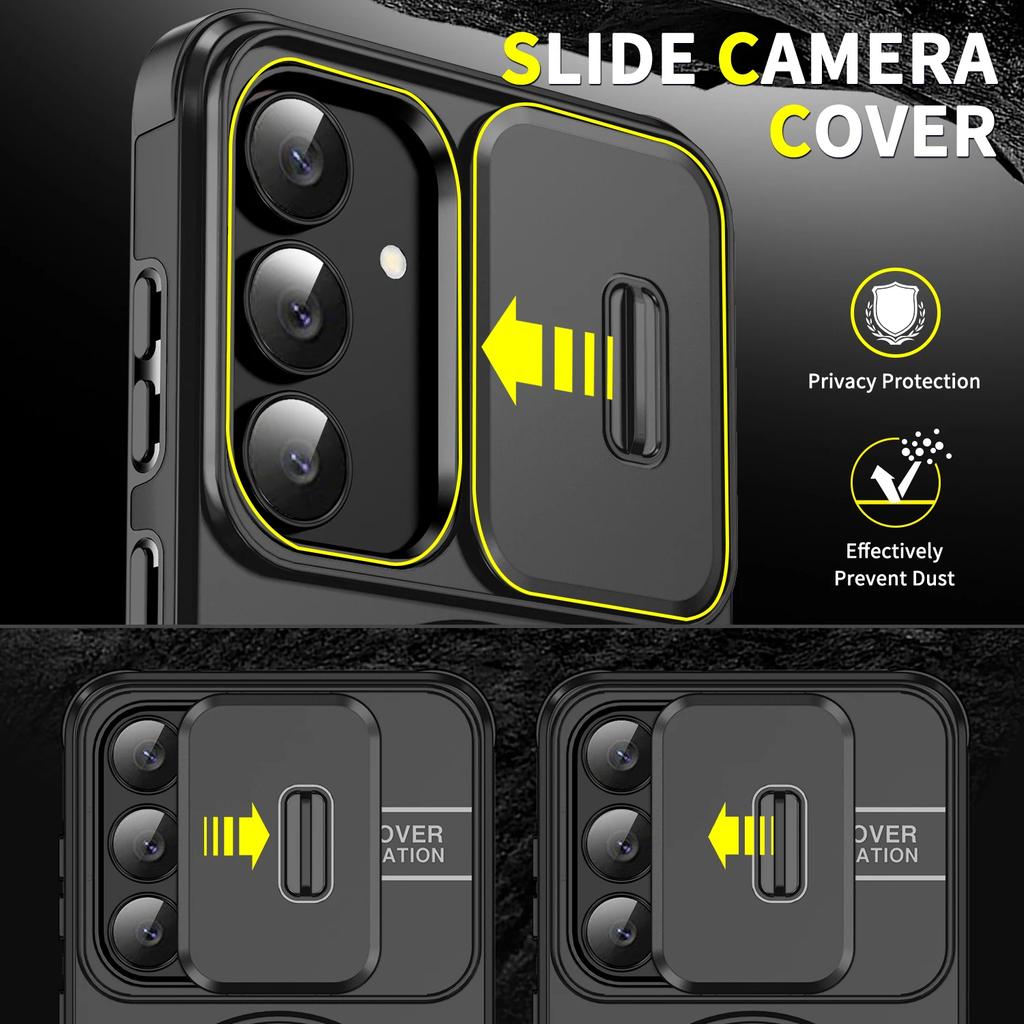 Heavy Protection Lens Cover Bag Case for Samsung Galaxy S25 FE 5G S24 S23 Plus S22 Ultra S21