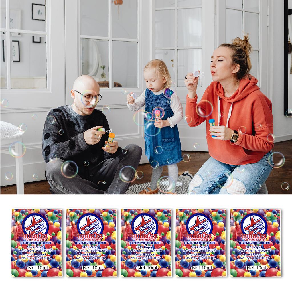 5PCS 10mL Bubble Liquid Bubble Concentrated Solution for Bubble Machine Bubble Refill