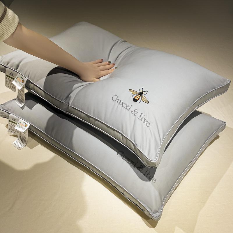 Full Cotton Pillow Core Soy Fiber Pillow Pure Cotton Three-dimensional Single Neck Protection Pillow Five-star Hotel Pillow