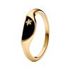 Anel Design Meia Lua Feminino Anéis Ouro 163325C01