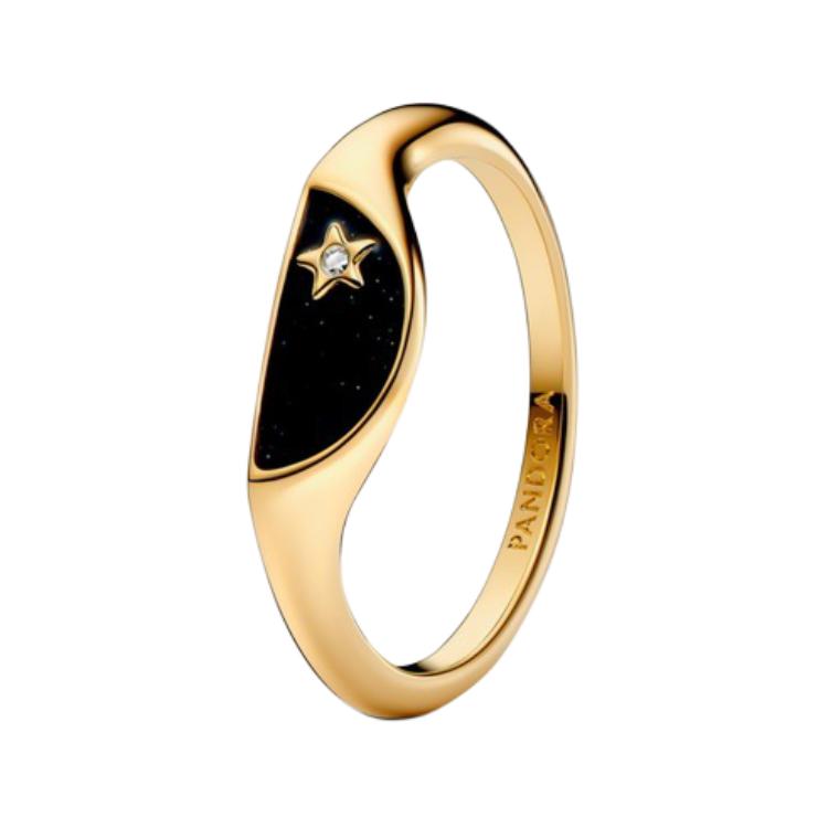 

Pandora Me Half Moon Design Ring Women rings Gold 163325C01 Box,50,Gold