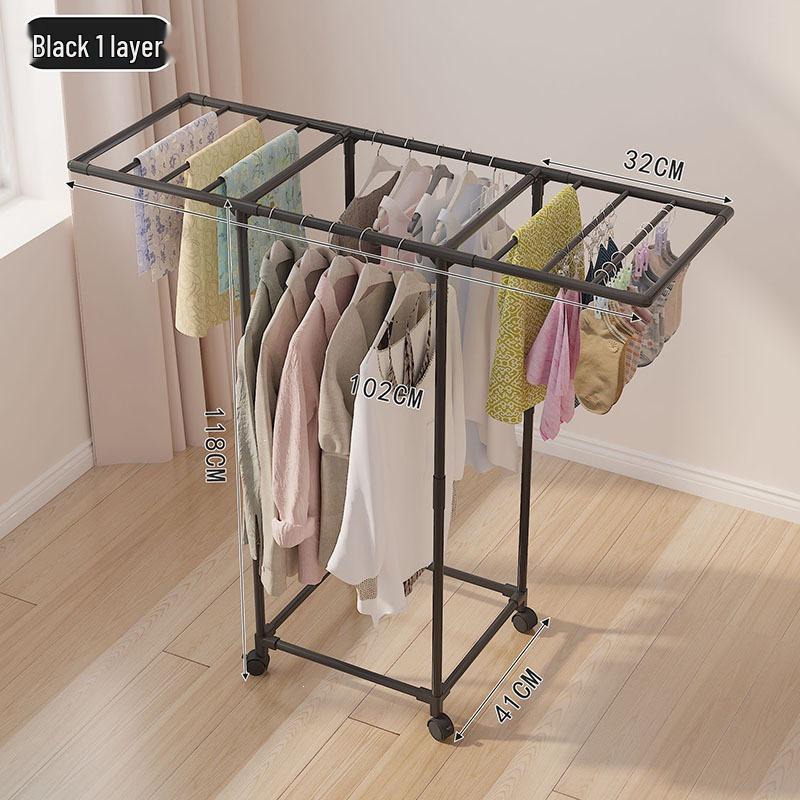 Portable Multi-Functional Clothes Drying Rack for Home & Balcony Storage