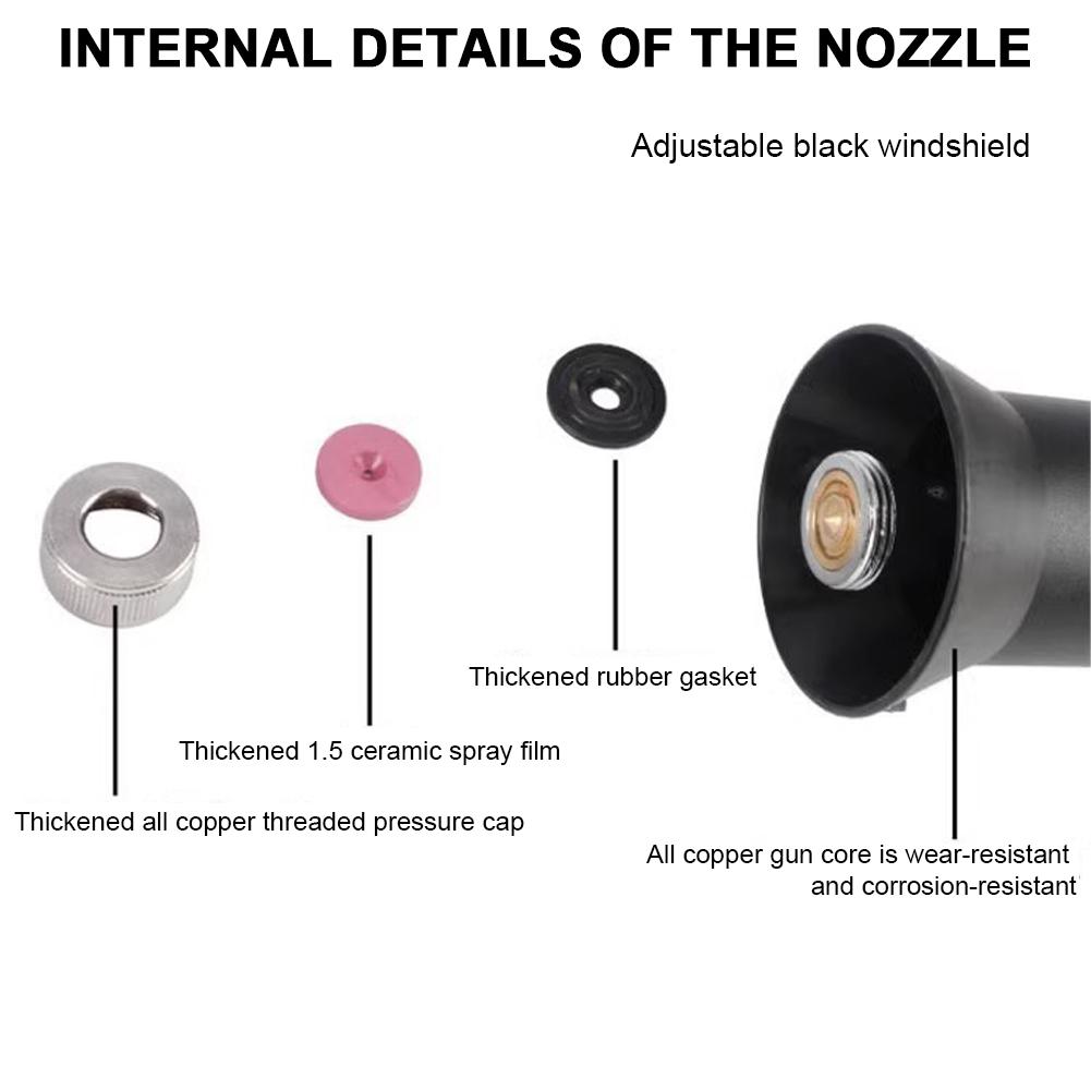 Agricultural Spray Gun Stainless Steel Fruit Tree Spray Gun Pest Control Sprayer for Pesticide Applications Watering Plants