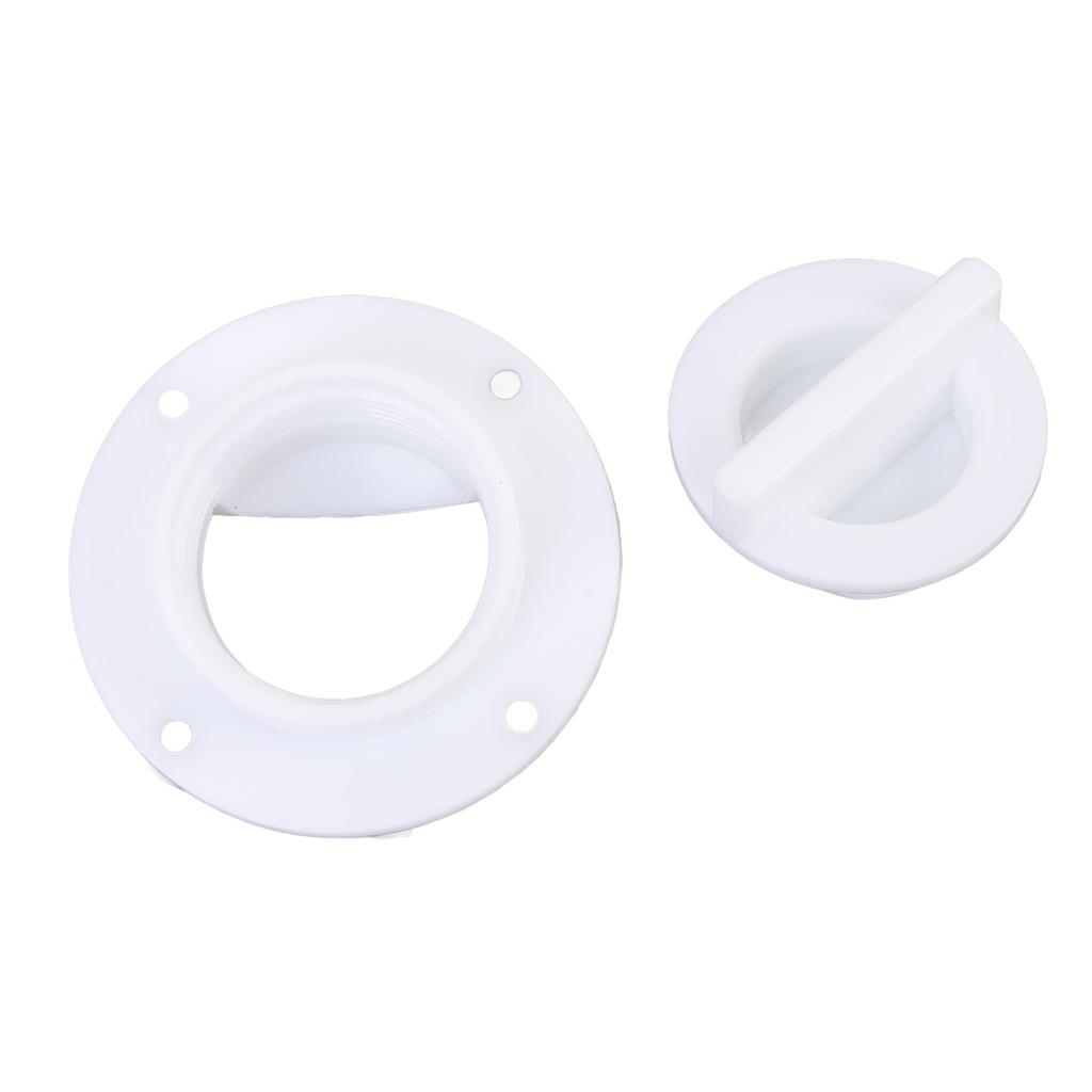 Boat Deck Drain High Toughness ABS Easy To Unscrew Deck Floor Drain Scupper for Yachts Speedboat Kayaks Black