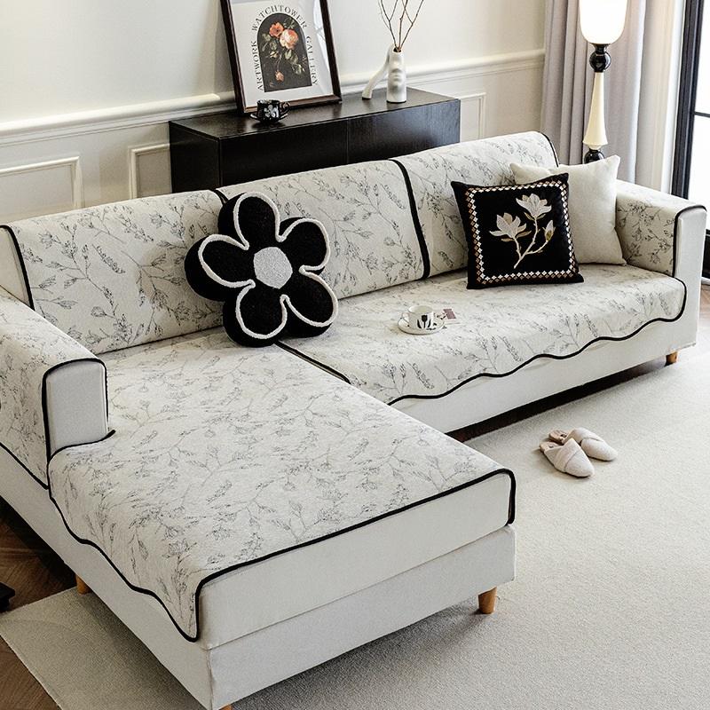 

Подушка для дивана Нескользящий Устойчивый к пятнам Чехол для дивана с поддержкой шезлонга для максимального комфорта и стиля 50*60cm прохладный черный