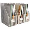 Sturdy Metal Desktop File Organizer and Bookshelf