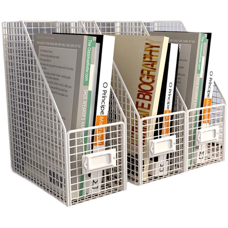 Sturdy Metal Desktop File Organizer and Bookshelf