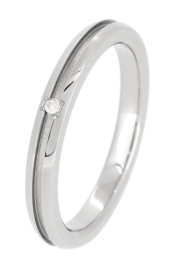 [Fe-fe] fe-fe x phiten [Special Feature] Phiten Slim Diamond Titanium Ring, Sizes 5-11 (Size 11), Simple Women's Ring