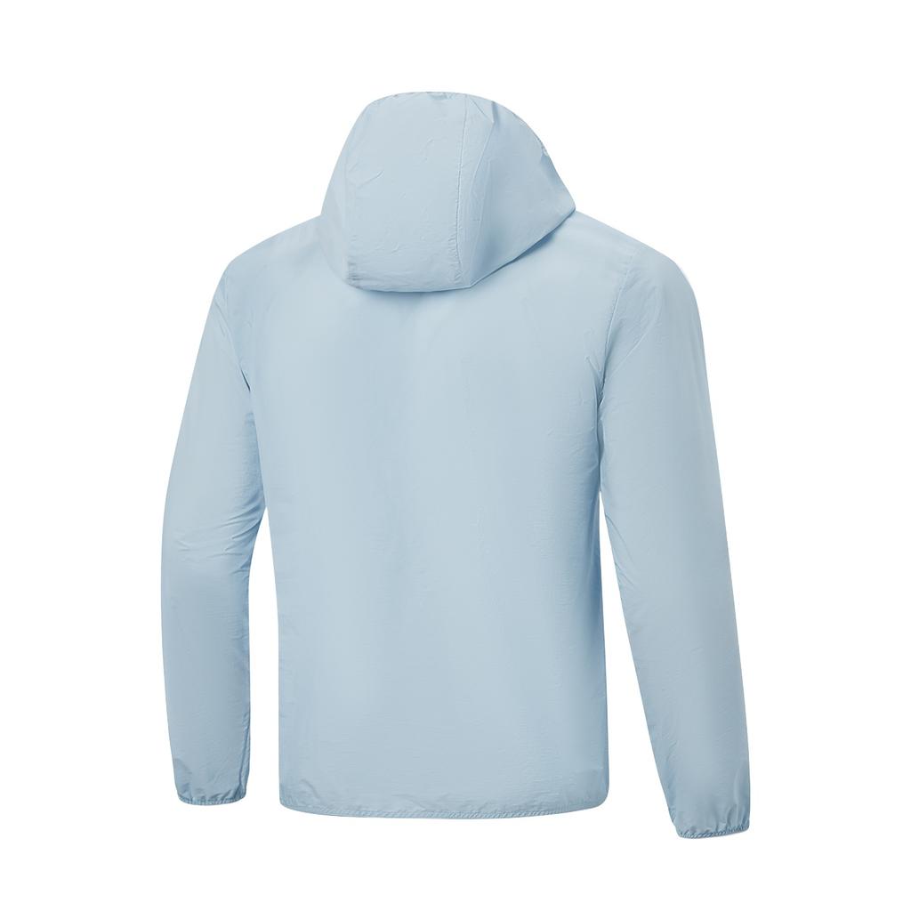 Li-Ning Fitness Series Windproof Water-Repellent UV-Resistant Quick-Dry Cool Hooded Sun Protection Jacket Men Jackets AFDW475-1