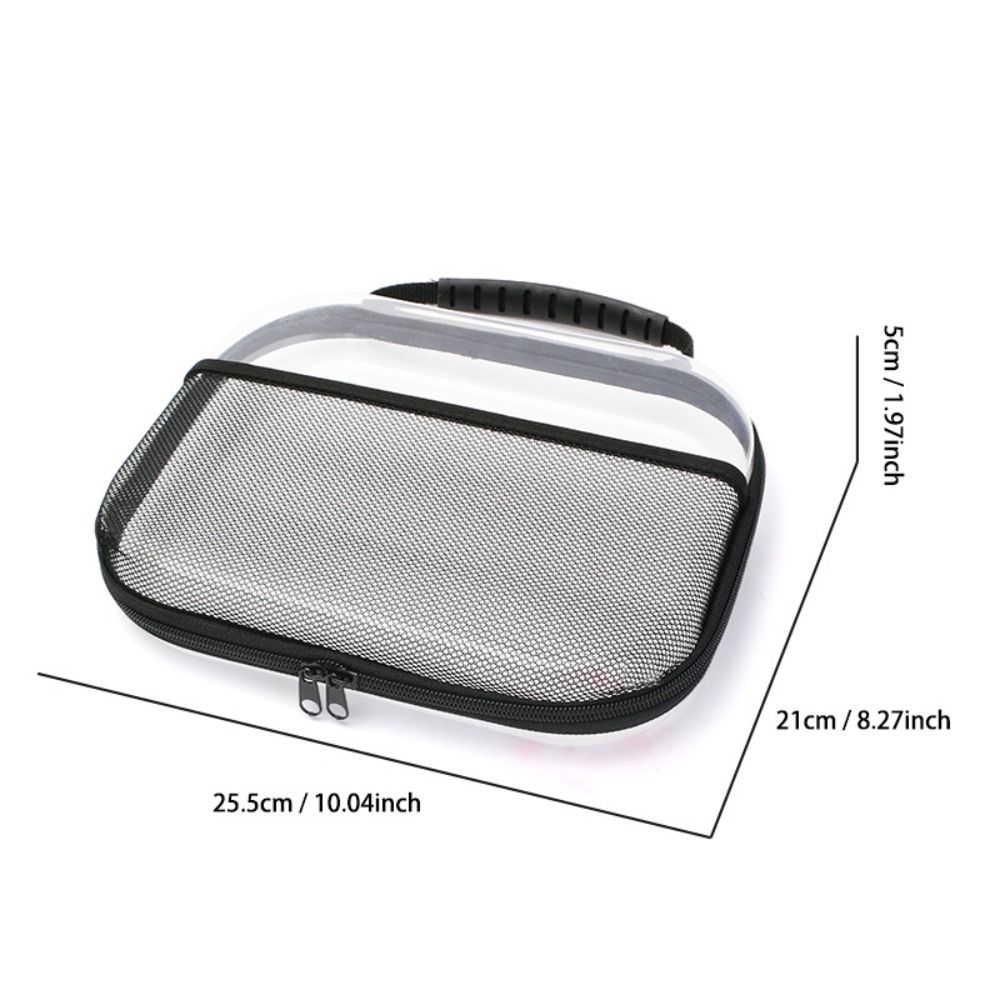 Large Capacity PVC Transparent Mesh Storage Bag Zipper Bag Toiletries Organizer Pouch  Sports
