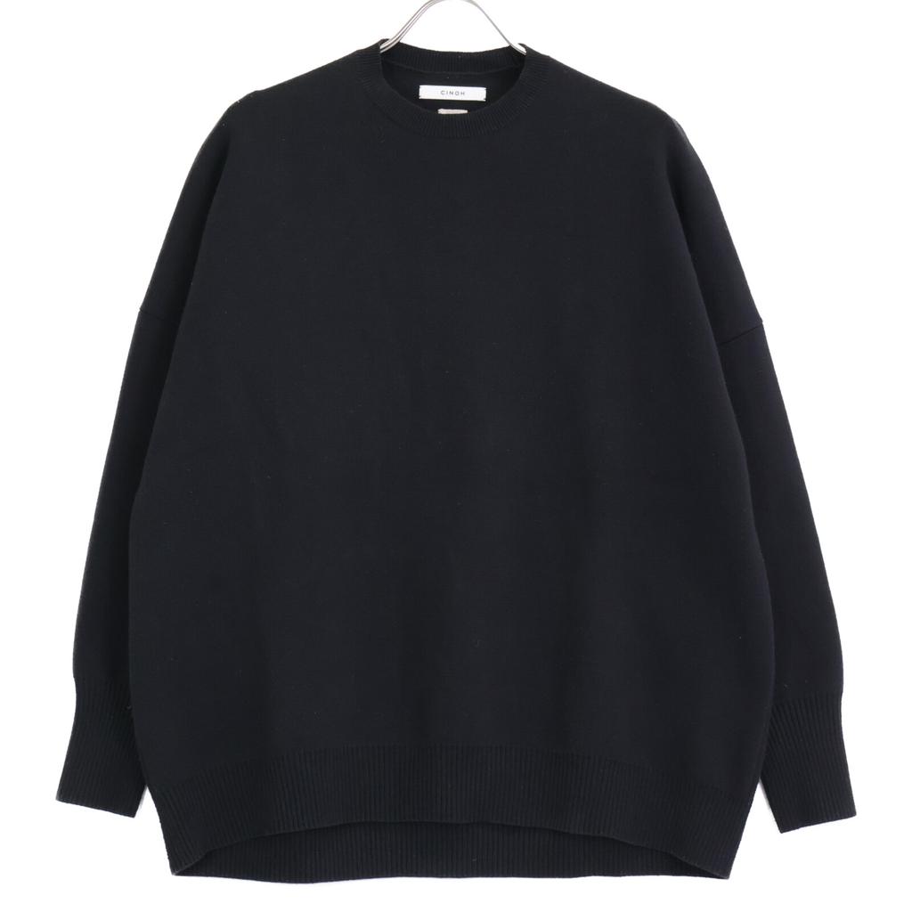 CINOH United Arrows Special Order 22WKN508 Black Oversized Knit Pullover Tops FREE blackUsed