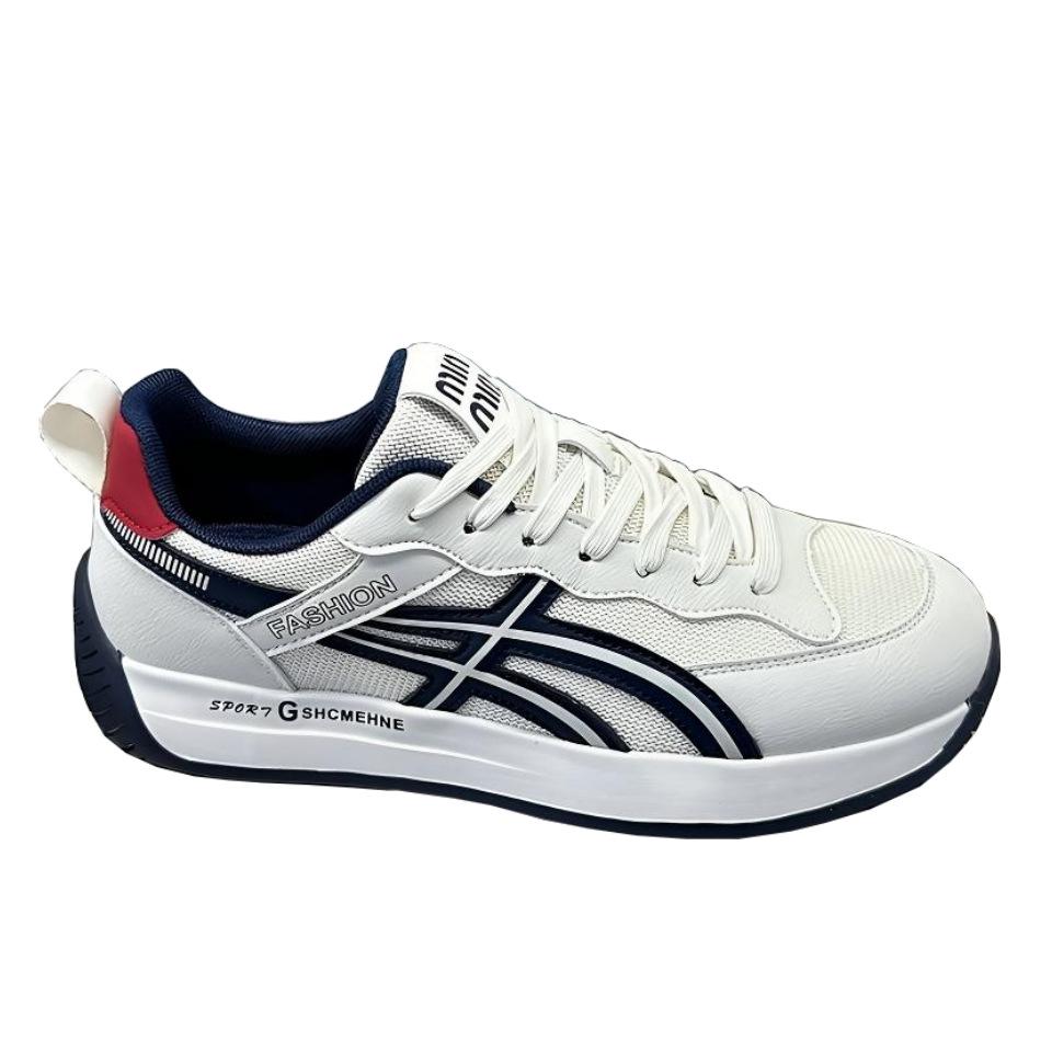 Prodyšná síťovaná obuv pro volný čas 2025 jarní novinka pánské boty protiskluzové a odolné proti opotřebení boty Forrest Gump pánské šněrovací sportovní boty