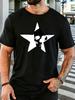 Unisex Rundhals-T-Shirt Stern Schädel Skelett Grafikdruck Kurzarm Oberteil Sommer Locker Weich Atmungsaktiv Lässig Basic Tägliches Outfit