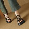 New women's platform sandals buckle summer round head casual size sandals rubber soft sole beach sandals women