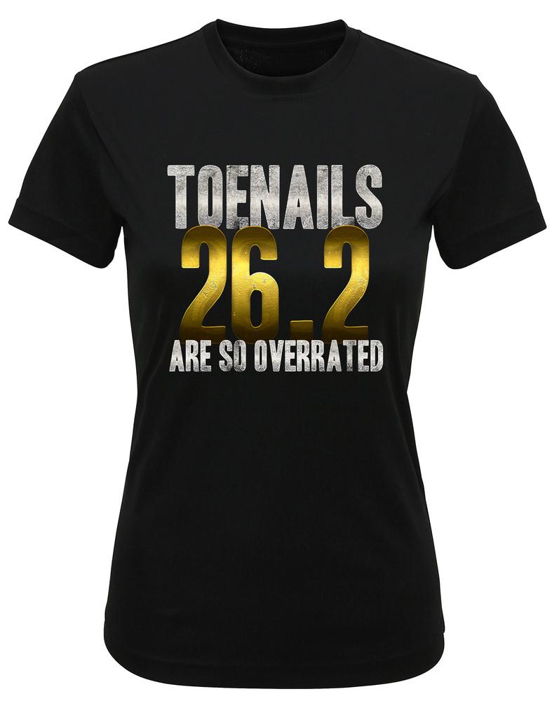 

Womens Recycled Performance T-Shirt Toenails So Overrated Funny Running TriDri L