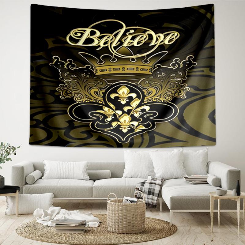 Orleans Saints Logo Quick-Dry Tapestry Hanging for Bedroom,Livingroom, Playroom,Decor Art Room Wall Tapestry Holiday and Birthday Gifts