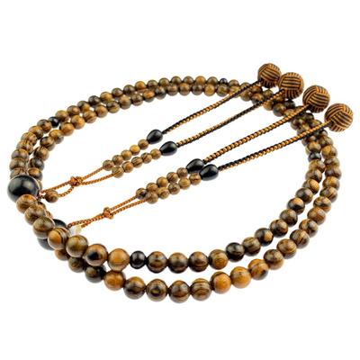 Myorenka Shingon Sect Authentic Prayer Beads for Natural Wooden 108 Divided Ebony Beads Bag Prayer Amulet Prayer Wooden Prayer Amulet Prayer Ancestor
