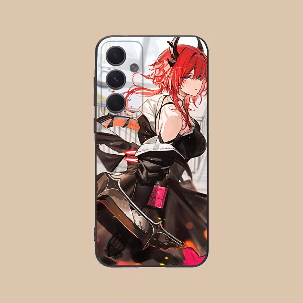 A-Arknights Endfield Laevatain Surtr Чехол для телефона Samsung S25,24,21,22,23,20,S30,Ultra,Plus,Fe,Lite,Note,5G Черный SamsungS21ULTRA