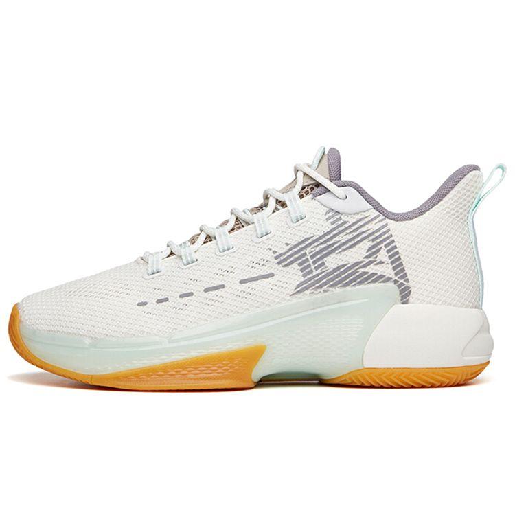 Anta Attack 3 Men Basketball Shoes White Grey Gum 112131609-6 44.5