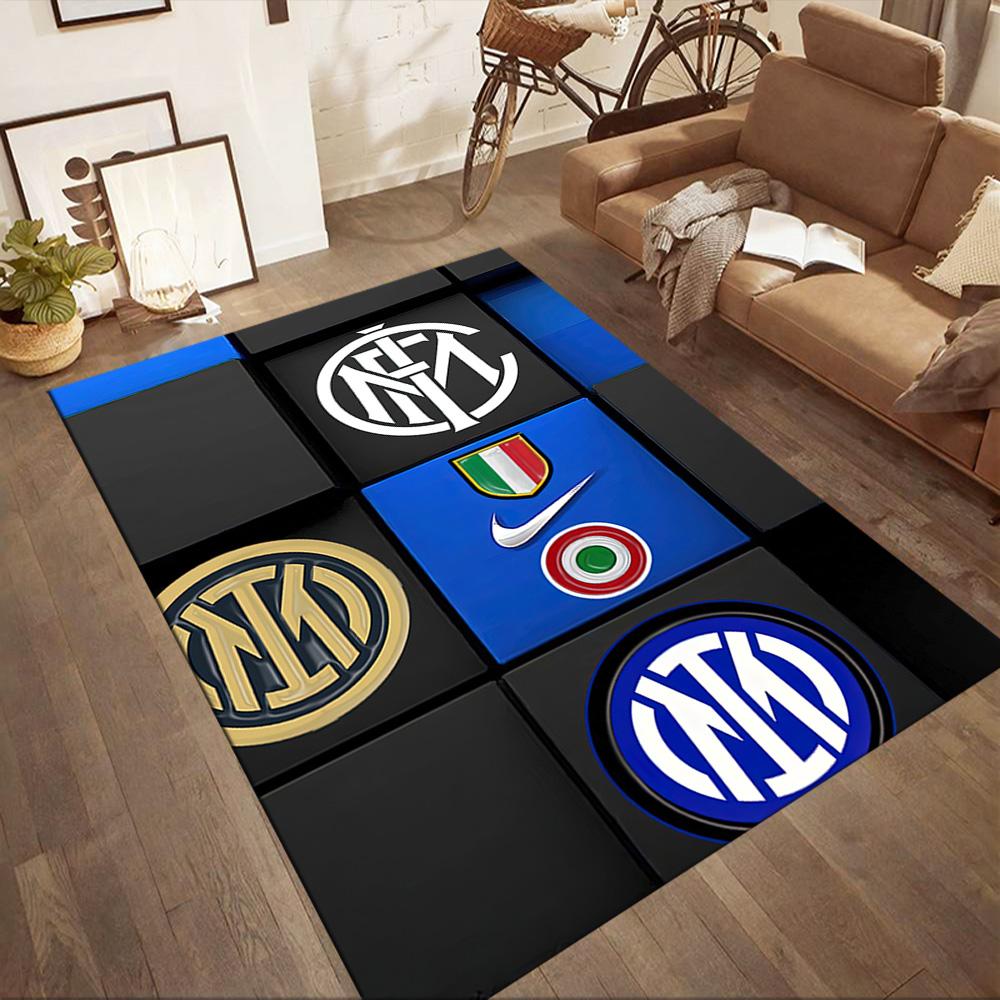 Inter Milan Floor Mat Perfect For Decorate Room Living Rooms Bedrooms Playrooms Antislip Rug Anime Office Decor Birthdaychristmas Gift