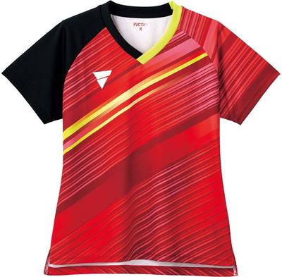 VICTAS Table Tennis Shirt Size 512103 Women's V-LGS224 Red, S,