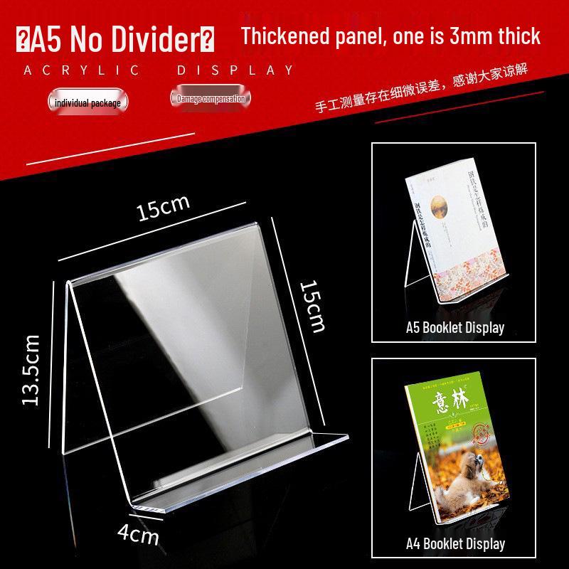 Transparent Acrylic Book Stand and Display Holder