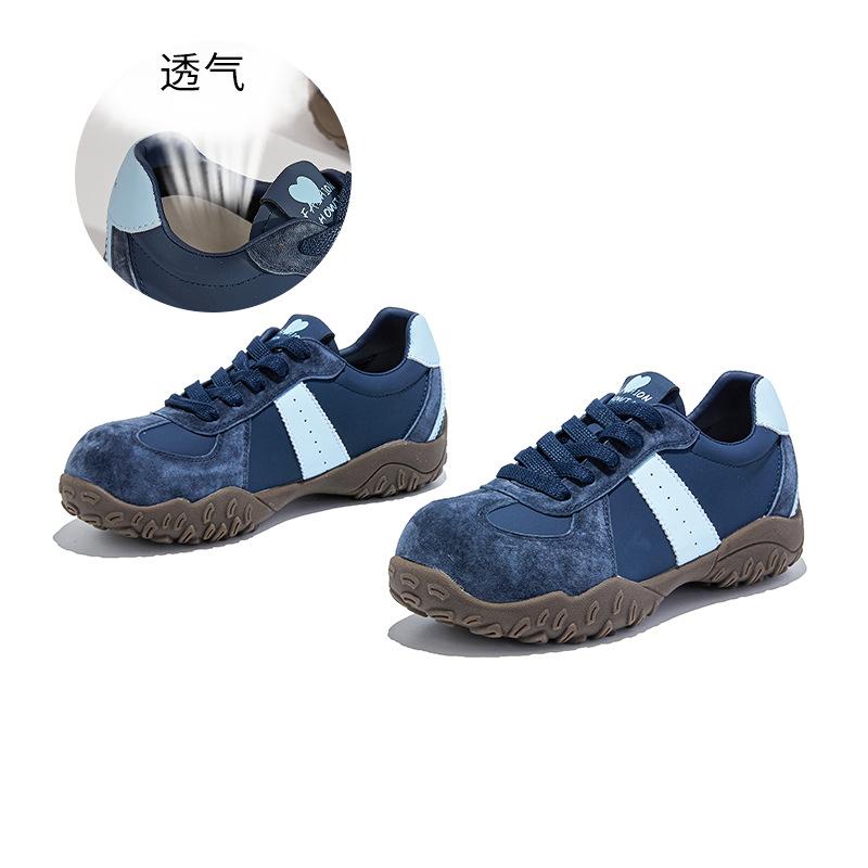 

Внутренняя высота носка капибары увеличена на 2,5 см. Ретро кожаные туфли Dexun 2025 осень новая универсальная обувь Форреста Гампа 40 светло-синий