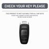Leather Car Key Cover Case Holder Fob for A8 A7 A6 A4 A3 B9 C8 S7 4K D5 S8 Q7 Q8 SQ8 E-tron 2018 2019 2020 2021 Accessories