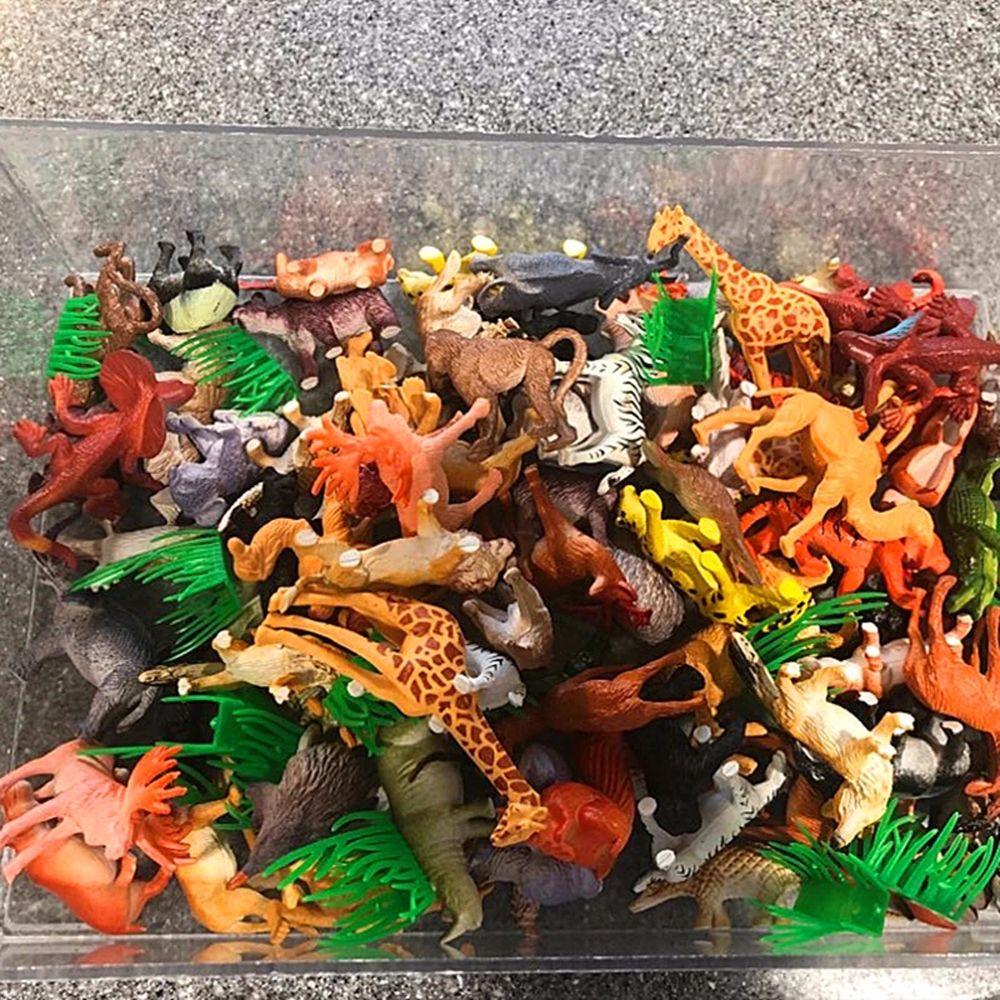 53pcs/set Educational Toys Animal  Figure Simulation Animal Animal World Zoo Model Animal Model