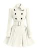 2018 Slim Fit European & American Women's Long Wool Coat with Belt
