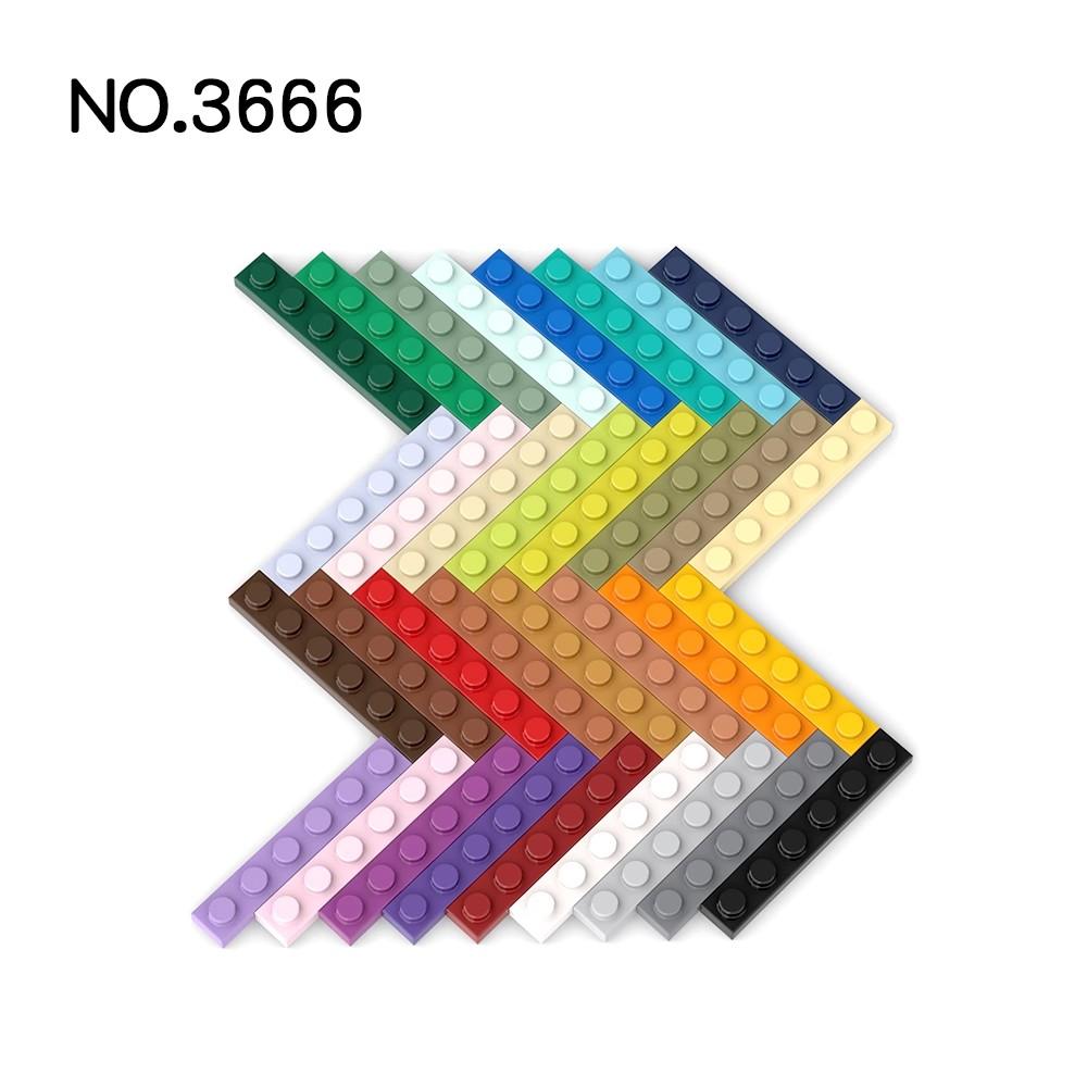 20Pcs MOC Parts 3666 Plate 1 X 6 Compatible Bricks DIY Assmble Building Blocks Particle Kid Puzzle Assmble Toy Gift