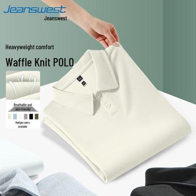 Jeanswest Herren Waffelstrick Poloshirt