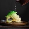 Color Changing Cabbage Tea Pet Thermochromic Heat Sensitive Resin Statue Gongfu Tea Tray Decor Chinese Tea Ceremony