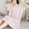 1011 new spring and summer new cloud cotton dress pajamas women's pajamas short sleeves large size Internet celebrities can be worn outside