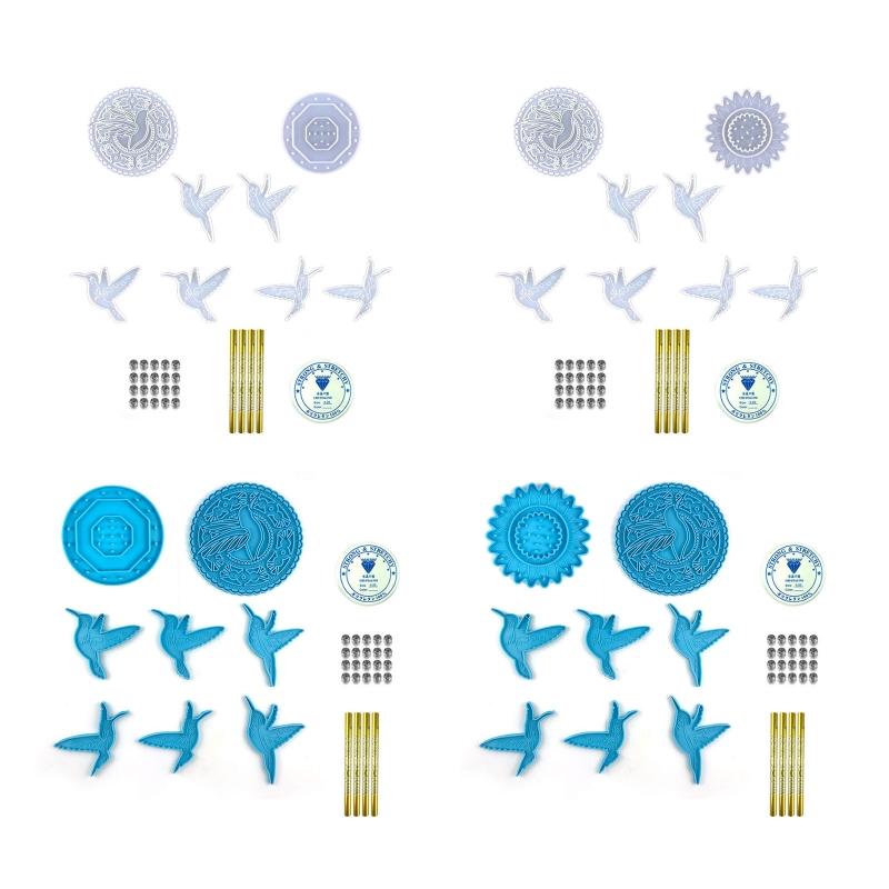 Silicone Resin Mold DIY Set for Wind Chime Resin Casting Silicone Resin Wind Chimes Mold Home Décor Resin Craft Supplies