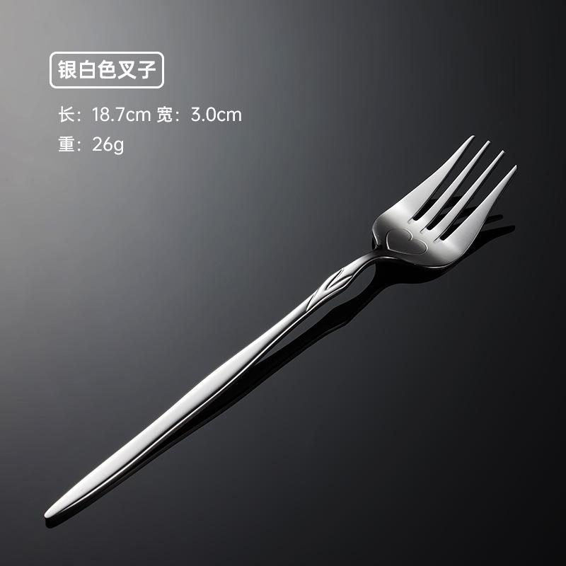 

Креативная ложка-вилка из нержавеющей стали в форме розы, сувенирная десертная ложка для кофе, вилка для фруктов