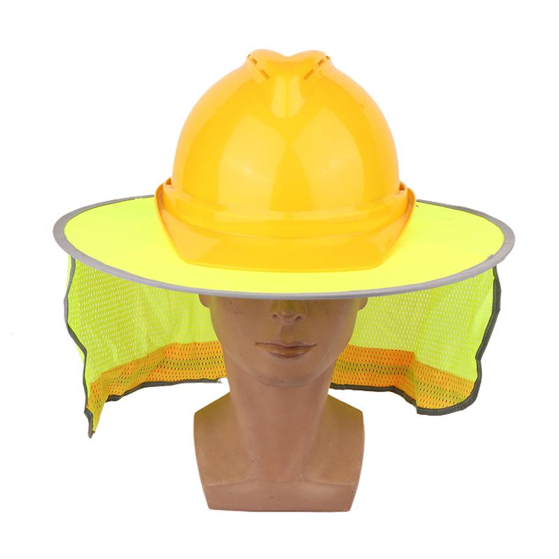 1 Piece Neck Shield Helmets Reflective Hat Summer Sun Shade Safety Hard Hat Brim Reflective Cap Cover For Construction Workers