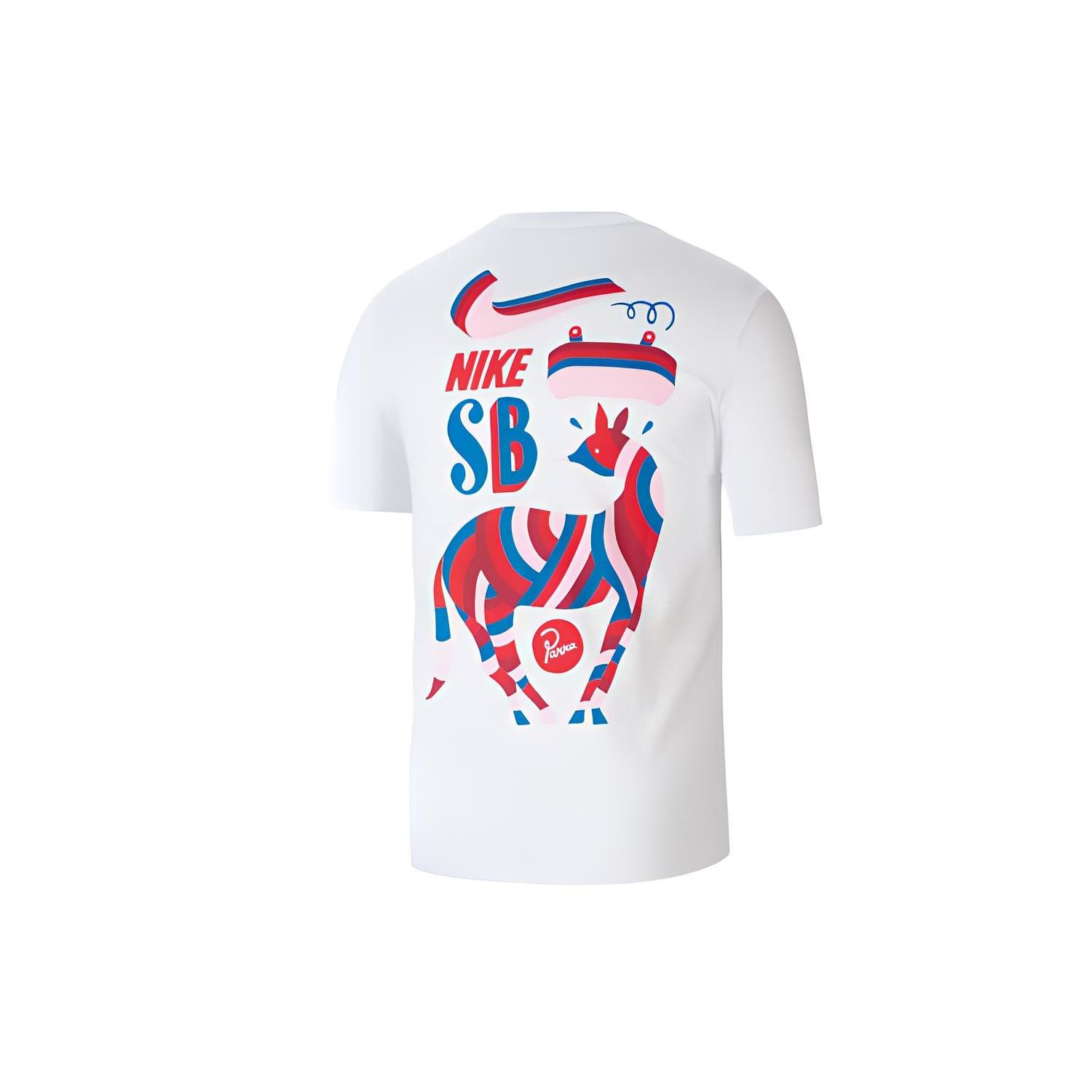 Nike SB x Parra Crossover Short Sleeve Asia Edition White Men s BV7048-100 XS