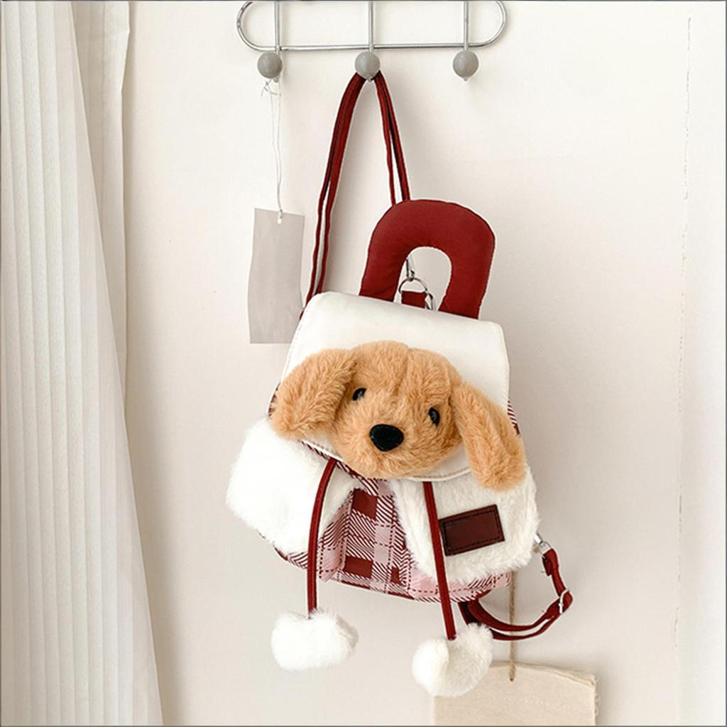 Cartoon Plush Backpack, Cute Animal Doll Bag, A Stylish Backpack For Girls For Everyday Use And Commuting