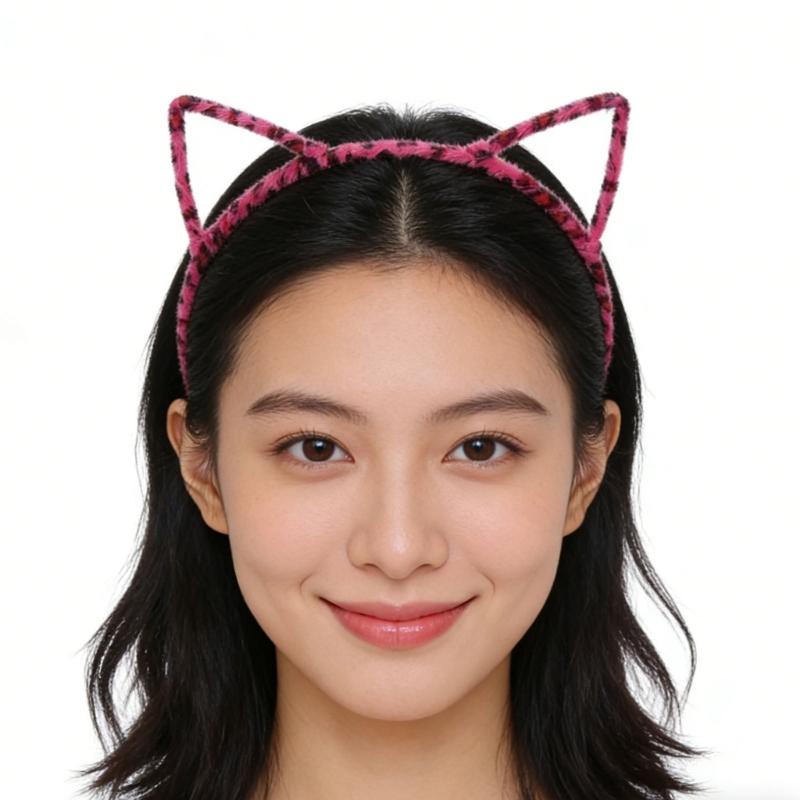10Pieces Cats Ear Hairhoop Hair Styling Ornament Bendable Hairband For Kids Adults Theme Parties And Everyday Wear