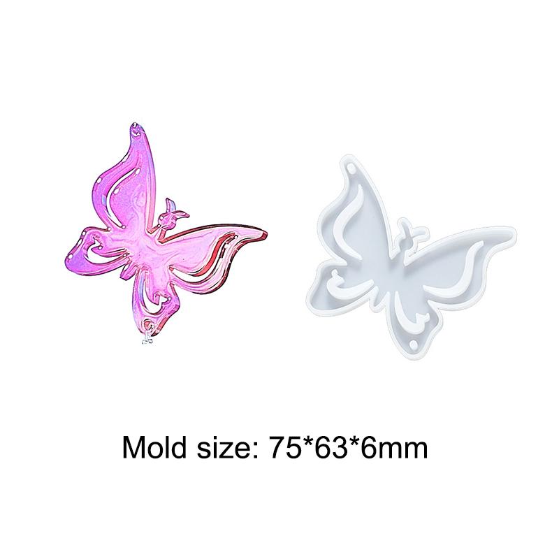 Butterfly Moon Sun Resin Silicone Molds Diy Keychain Pendant Epoxy Molds Jewelry Craft Making Accessories 01