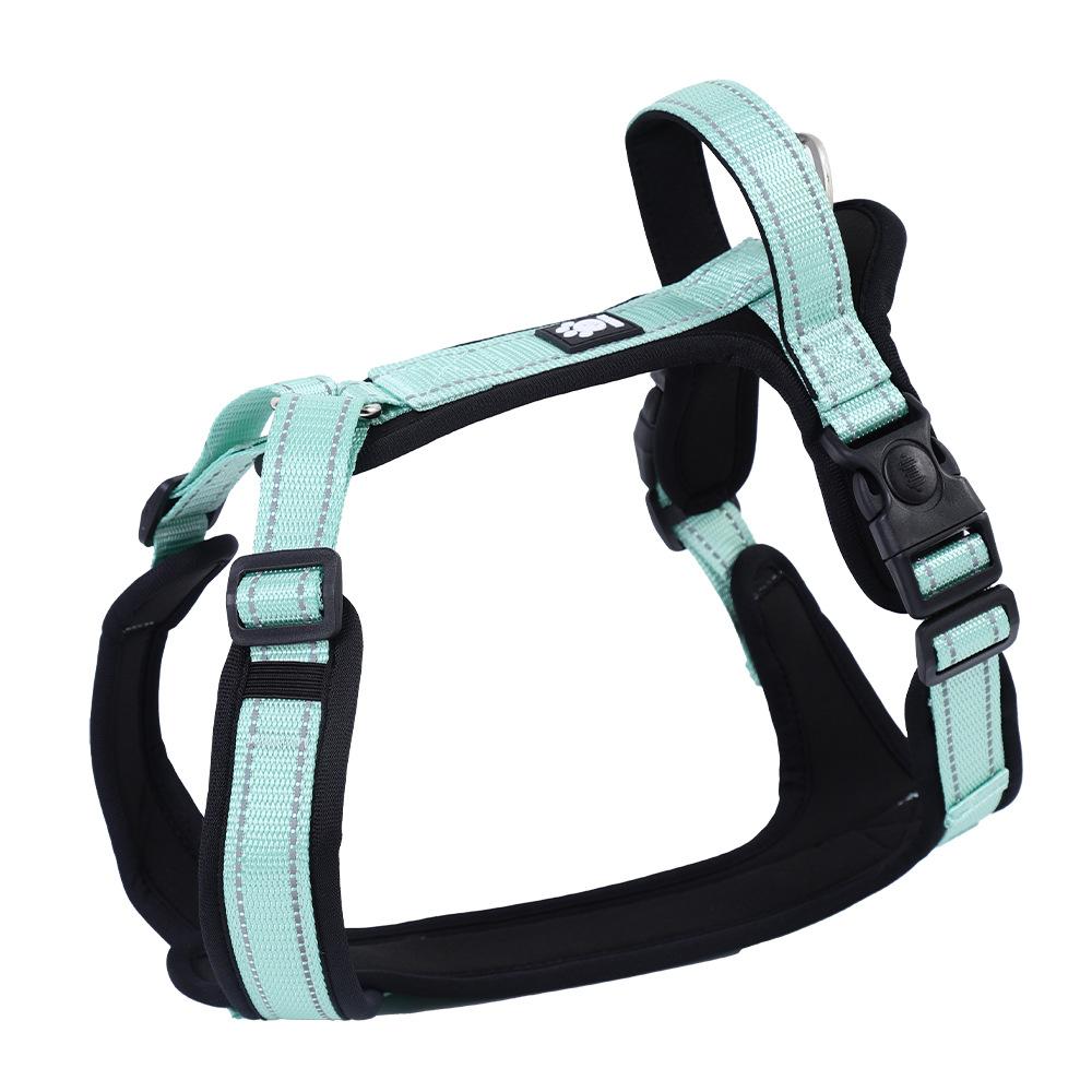Big dog chest and back anti-break-free I-shaped dog walking leash Comfortable, breathable, wear-resistant, explosion-proof and non-neck leash