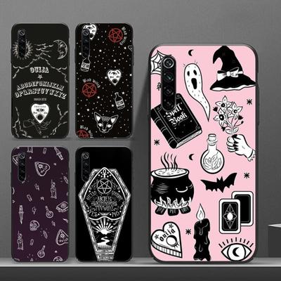 Witches Moon Tarot Witch Phone Case For Realme GT 2 9i 8i 7i Pro X50 X2 C35 C21 C20 C11 C3 Soft Black Phone Cover