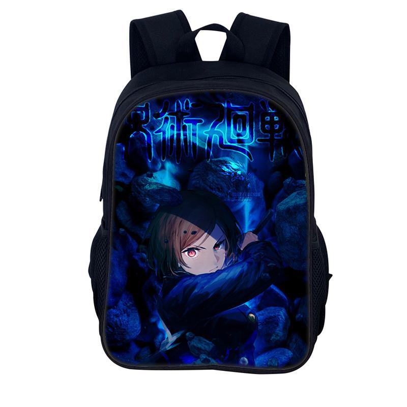 Jujutsu Kaisen Backpack For Men And Women Durable Nylon Casual School Travel Bag
